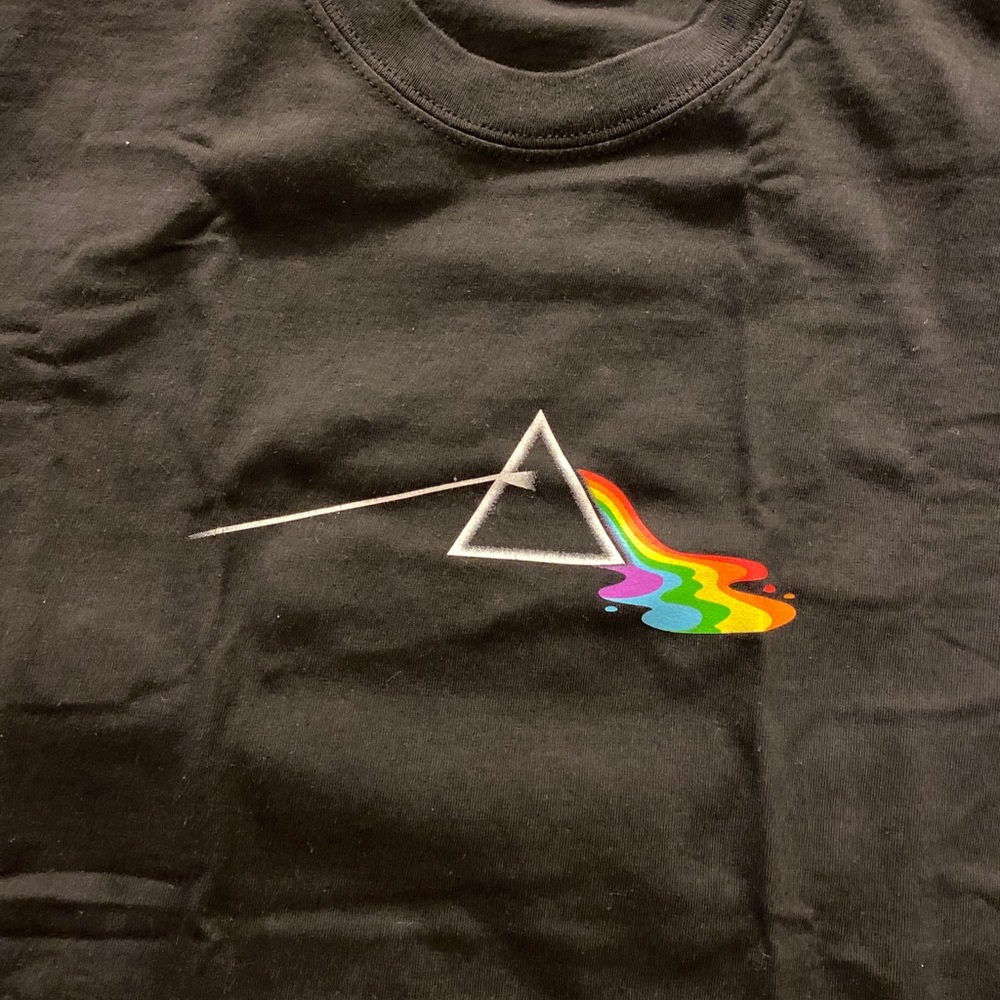 Pink floyd style melting prism tshirt